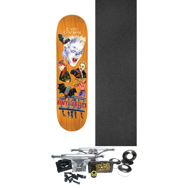 Anti Hero Skateboards Cody Chapman Still Believe Skateboard Deck - 8.32" x 32" - Complete Skateboard Bundle